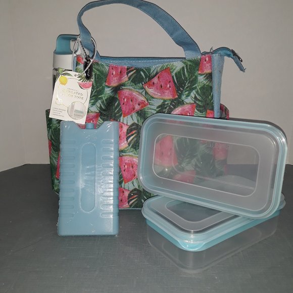 paradise tropical insulated lunch tote